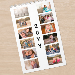 Modernt foto vitt omslag kalender