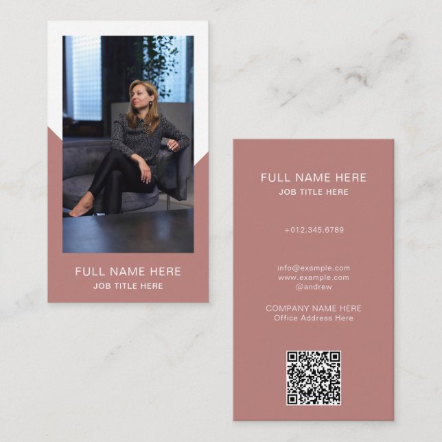 Modernt Fotobutikskort för Kreativt Yrke Visitkort (Fram/baksida)