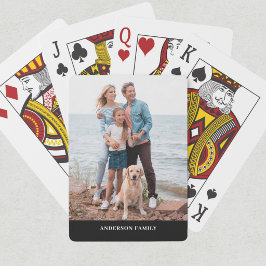 Modernt fotonamn casinokort