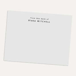 Modernt från Monogram Grå Brevpapper Anteckningsblock