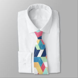 Modernt geometriskt abstrakt mönster slips