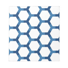 Modernt geometriskt hexagonmönster anteckningsblock