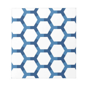 Modernt geometriskt hexagonmönster anteckningsblock