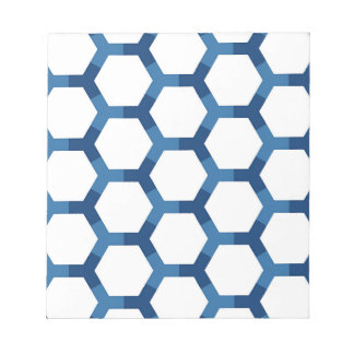Modernt geometriskt hexagonmönster anteckningsblock