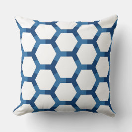 Modernt geometriskt hexagonmönster kudde