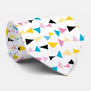 Modernt geometriskt konfettimönster slips