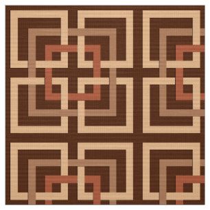Modernt geometriskt kvadrerar, choklad - bruntet tyg