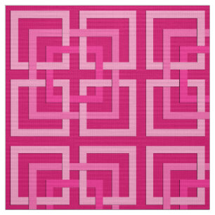 Modernt geometriskt kvadrerar, fuchsiaen och tyg