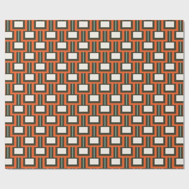 Modernt geometriskt presentpapper (Platt)