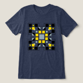 Modernt geometriskt täcke mönster konst t shirt