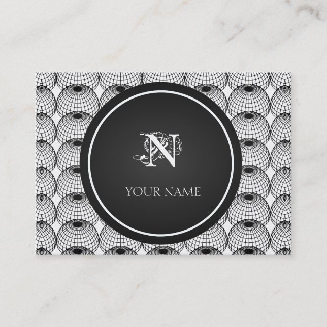 Modernt geometriskt visitkort (Framsida)