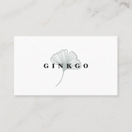 Modernt Ginkgo-blad Visitkort