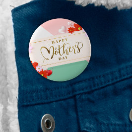 Modernt guld för vit för grönt för knapp