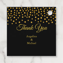 Modernt Guld Konfetti Tack