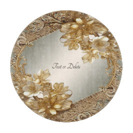 Modernt Guld Ornate-Blommigtens styrelse