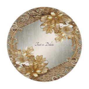 Modernt Guld Ornate-Blommigtens styrelse
