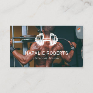 Modernt gym / personlig tränare visitkort