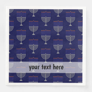 Modernt Hanukkah mönster Pappersservett