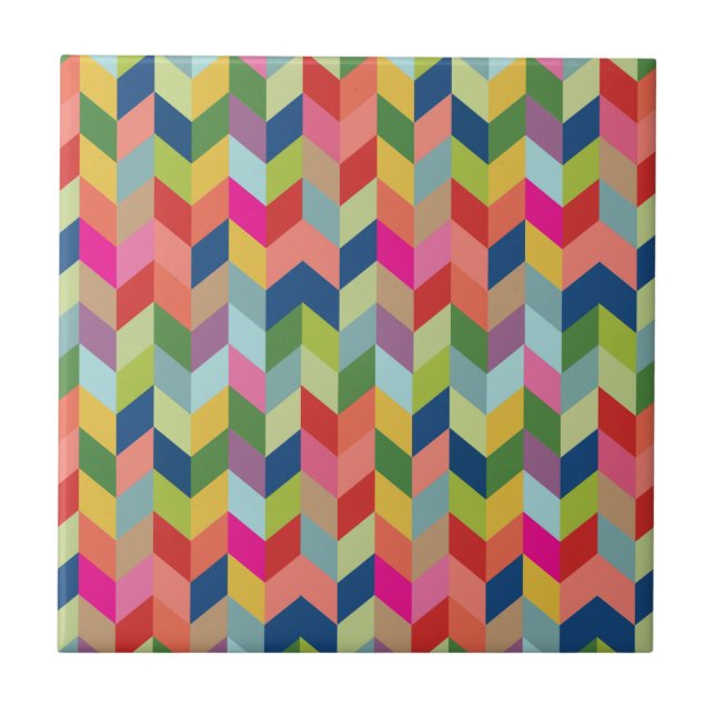 Modernt Herringbonemönster Kakelplatta (Framsidan)