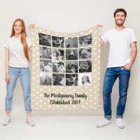 Modernt hjärtamönster 16 B & W-familjfoto