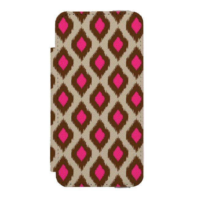Modernt ikatmönster incipio iPhone wallet skal (Folio Framsidan)