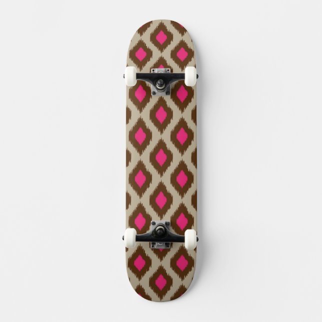 Modernt ikatmönster skateboard bräda 19,5 cm (Framsida)