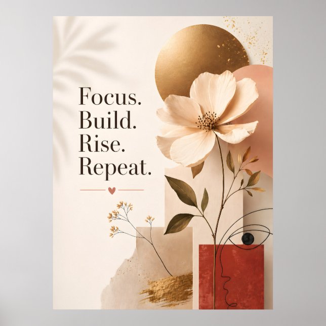 Modernt Inspirerande Citattryck Poster (Framsidan)