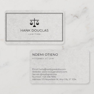 Modernt Jurist Visitenkort Visitkort