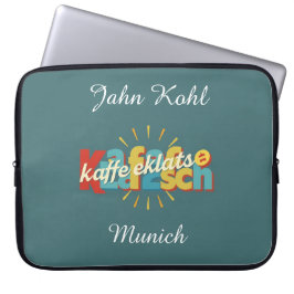 Modernt Kaffeeklatsch Tyskt Kulturarv Personligt Laptop Fodral