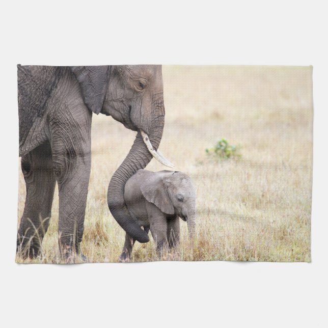 Modernt kärlek kökshandduk (Horisontell)