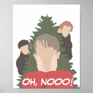 Modernt konst i ensamen hemma poster