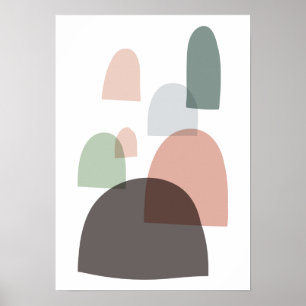 Modernt konst poster under medelårhundradet