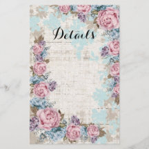 Modernt kort med blomdetaljer