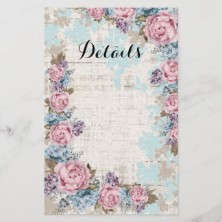 Modernt kort med blomdetaljer