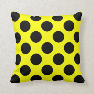 Modernt kudde, svart polka dots för jätten på g kudde
