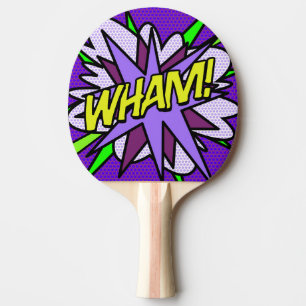 Modernt Kul Rolig WHAM Serietidning Pingisracket