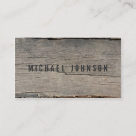 Modernt lantligt Wood unikt Visitkort