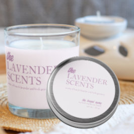 Modernt Lavendel-ljus runt dekal Klistermärke