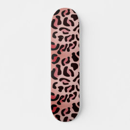 Modernt leopardmönster djur mini skateboard bräda 18,5 cm
