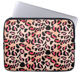 Modernt leopardmönster djurtryck laptop fodral
