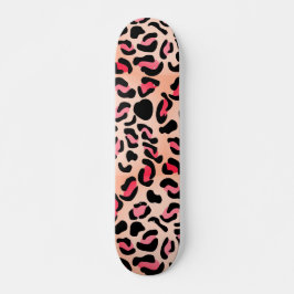 Modernt leopardmönster djurtryck mini skateboard bräda 18,5 cm