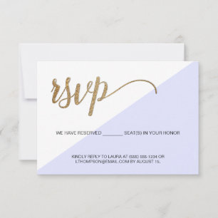 Modernt Lila Guld RSVP ej skicka Reservation Stol OSA Kort