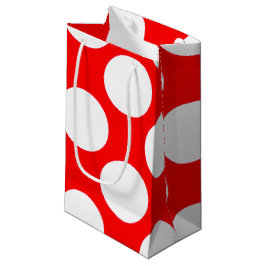 Modernt ljust rött vitpolka dotsmönster