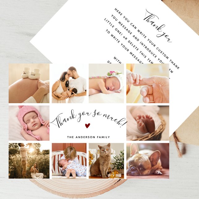 Modernt manus 10 Nyfödd collage av foton (Skapare uppladdad)