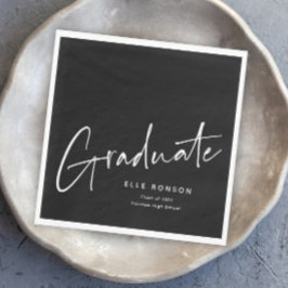 Modernt manus Examensbevis Enkel Examen Pappersservett