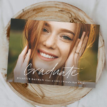 Modernt manus Examensbevis Enkel Foto Examen