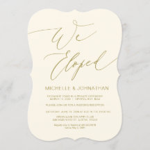 Modernt manus, guld, Bröllopsfirande vid Hemlig Br