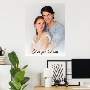 Modernt manus parfoto poster