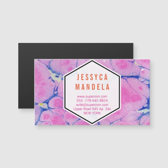 Modernt marmorerat papper (Fram/baksida)