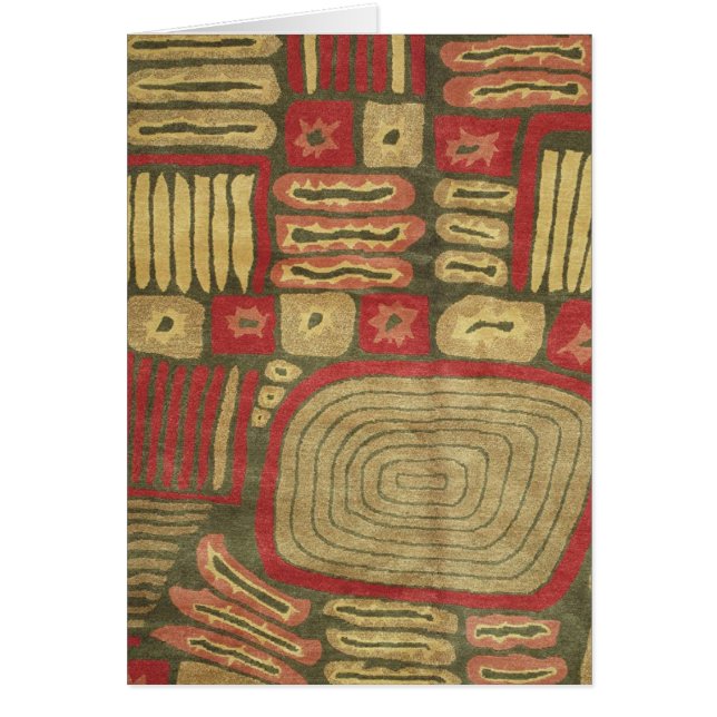 Modernt mattakort hälsningskort (Framsidan)